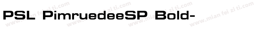 PSL PimruedeeSP Bold字体转换